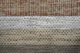 Galleria Stripe Beige Brown Rust Geometric Rug - Pendle Village Furniture